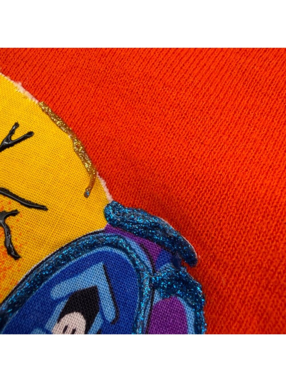Vintage Halloween Sweatshirt Haunted House Orange Ghosts Bats Spooky 90s USA XL - Picture 7 of 13